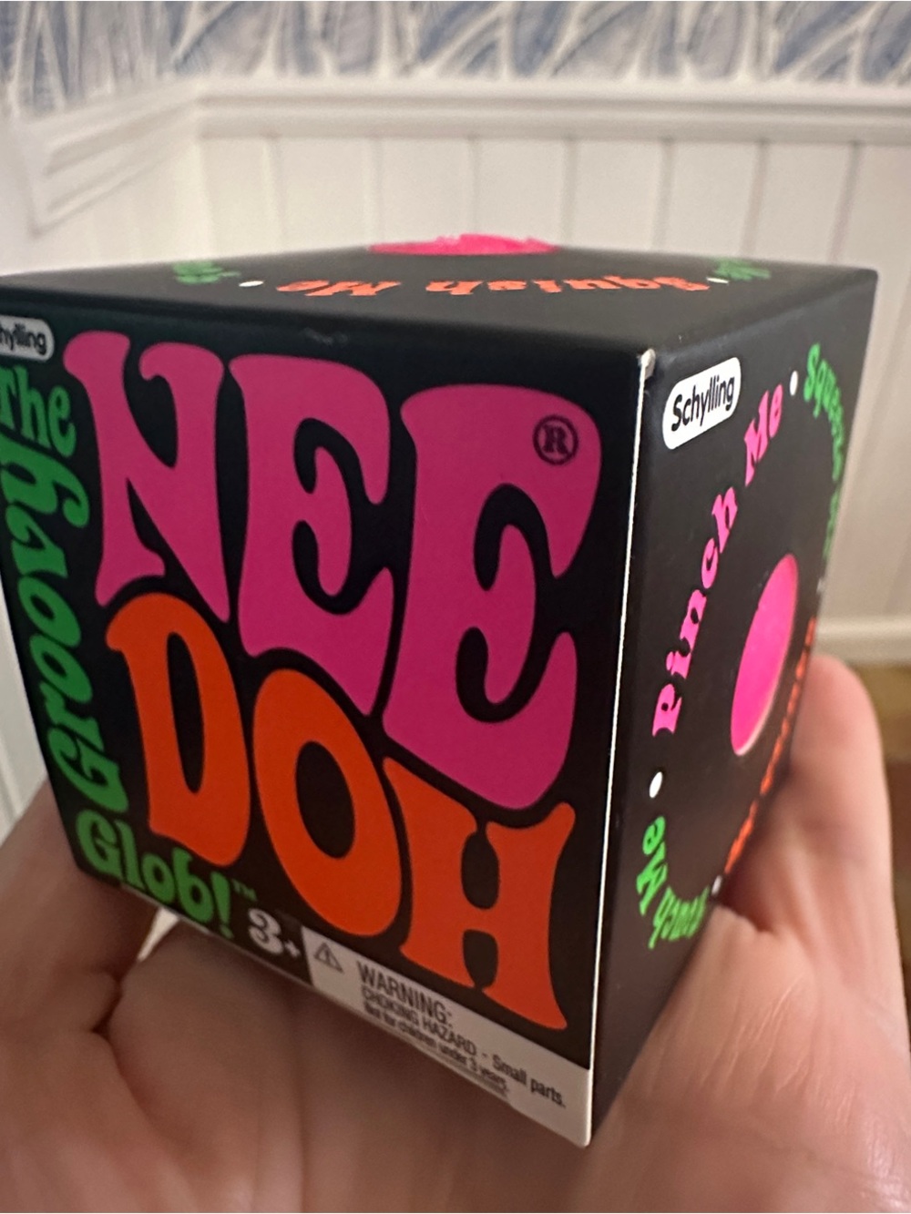Schylling NeeDoh Retro Groovy Glob Ball - Bright Pink